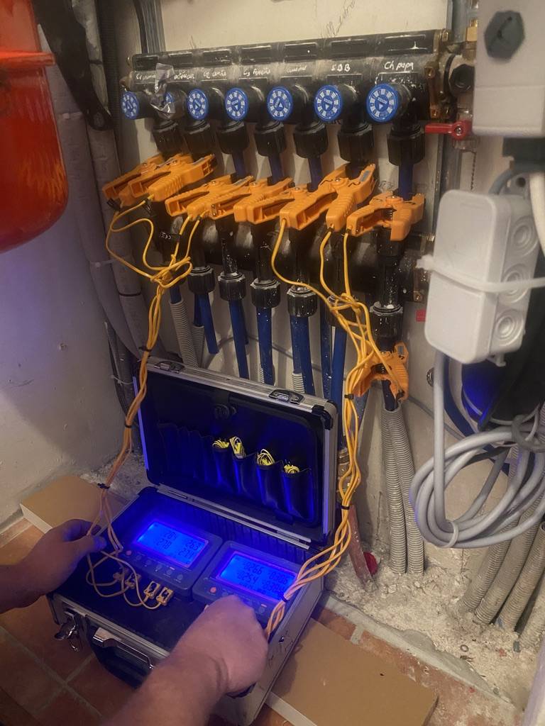 l'équilibrage du plancher chauffant, un savoir faire rare...