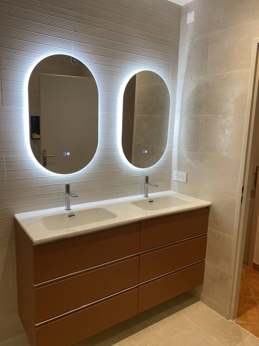 Meuble double vasque supendu 