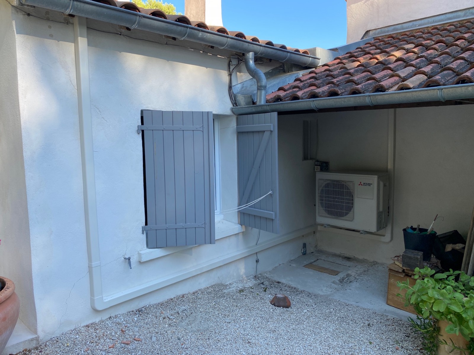 emplacement de l'unité extérieure de climatisation