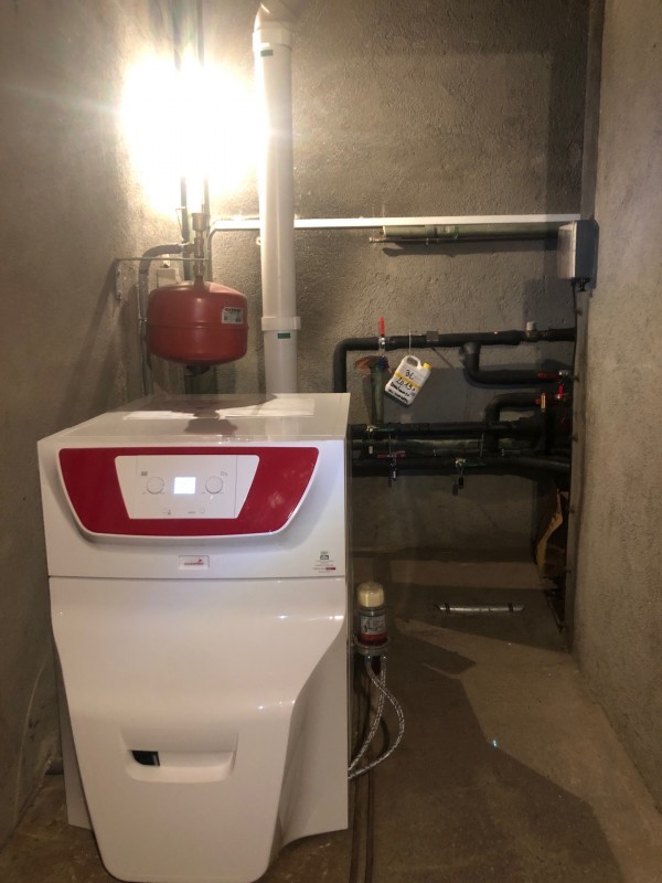 cahudière fioul en relève de pompe à chaleur