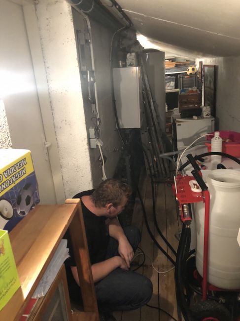 désembouage chimique à la pompe haute pression