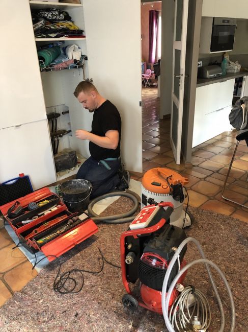 Préparation désembouage plancher chauffant