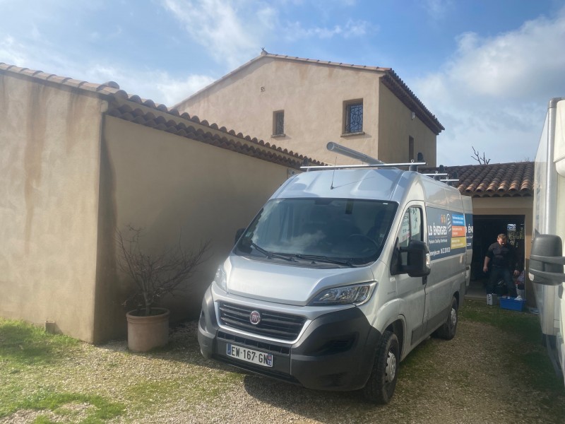 Nettoyage d’un installation de chauffage plancher chauffant glycolé avec pompe à chaleur géothermique sur forage