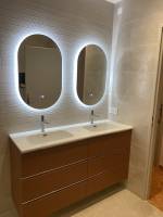 Notre zone d'activité pour ce service Travaux de rénovation de salle de bain avant après avec un artisan à